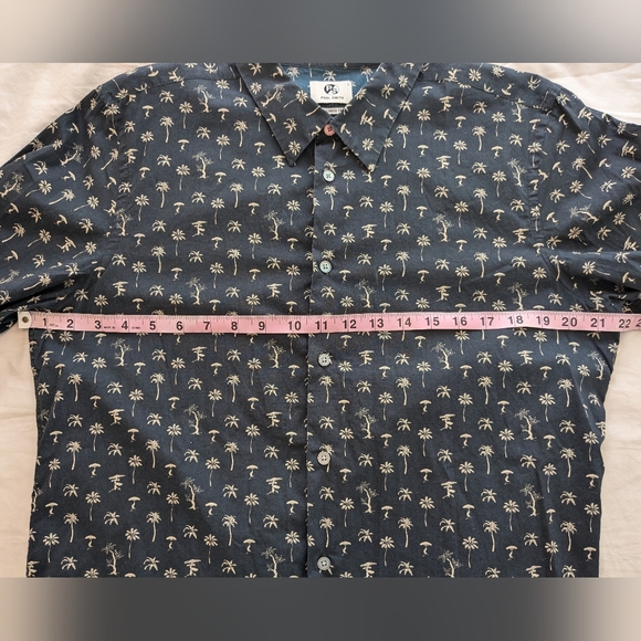 Paul Smith Tailored Fit Print Shirt Dark Navy - Picture 5 of 5